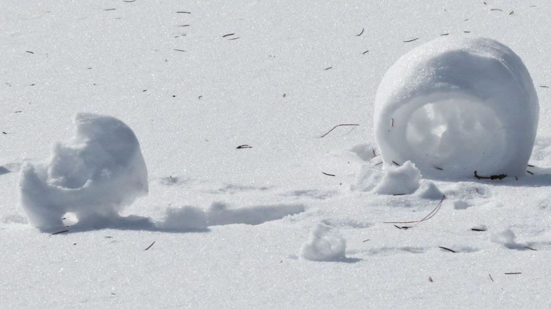 Een sneeuwdonut.