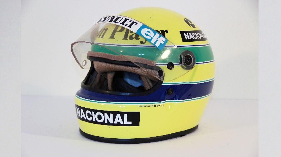 De helm van Senna (Rechten: Catawiki)