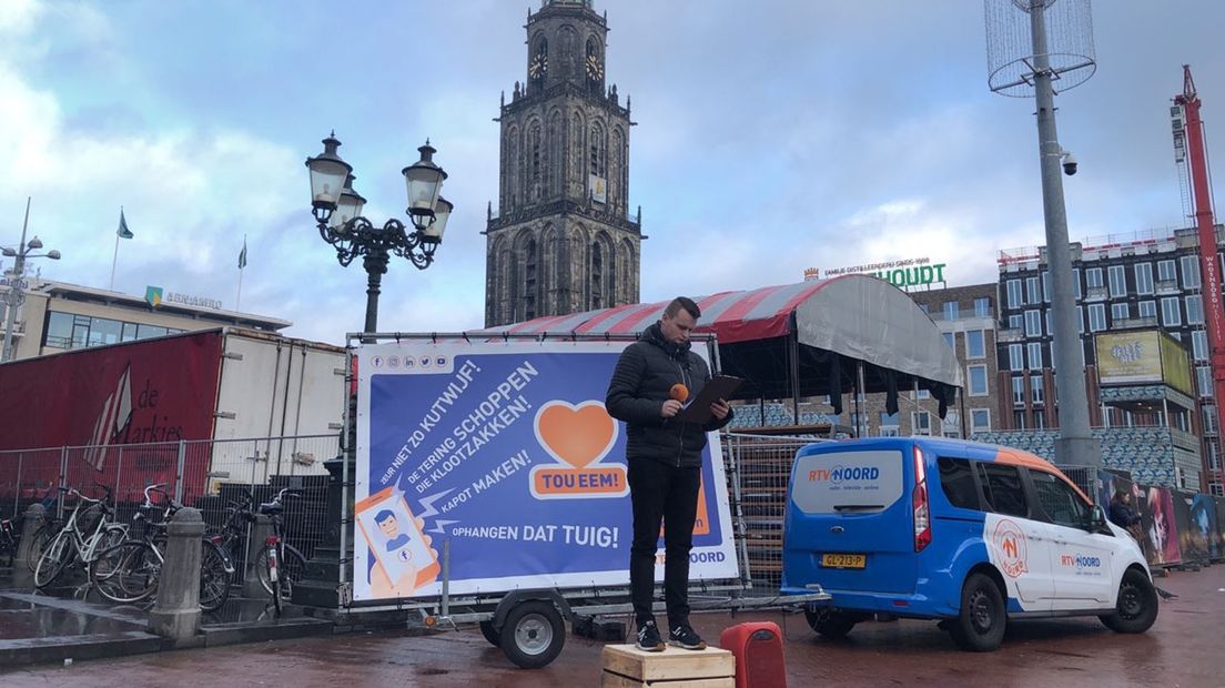 De actie Tou Eem! staat op de Grote Markt in Stad