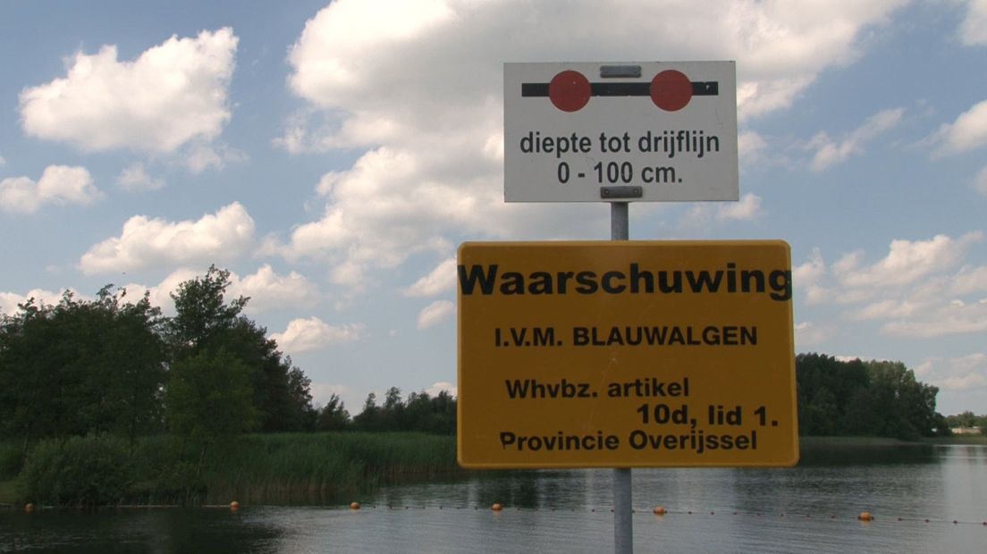 Waarschuwing voor blauwalg in de Kootermeerstal Dedemsvaart