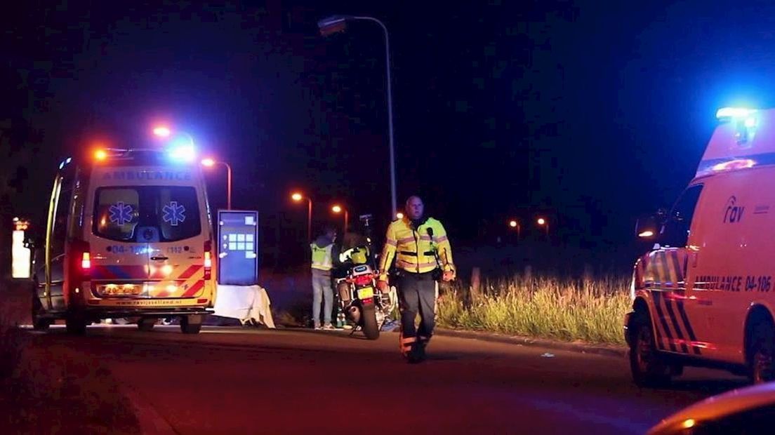 Ongeluk met motorrijder in Zwolle