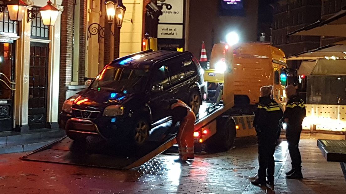 De 'terrasrijder' op de Grote Markt