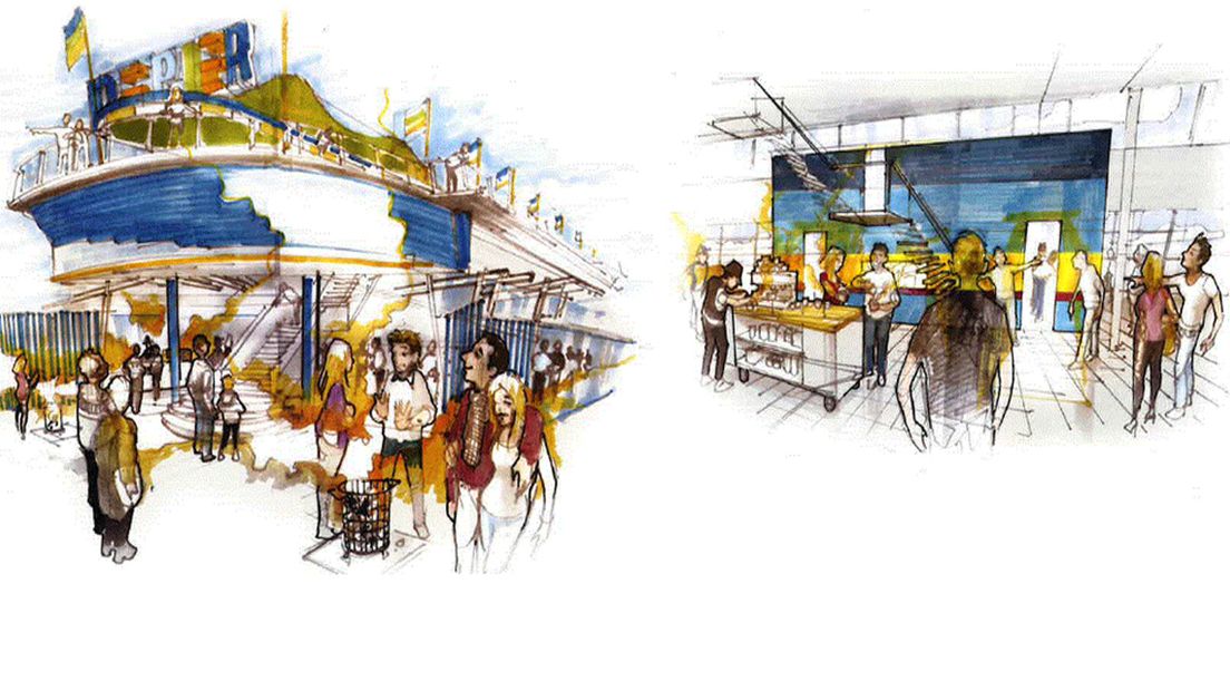 Schetsontwerp nieuwe De Pier