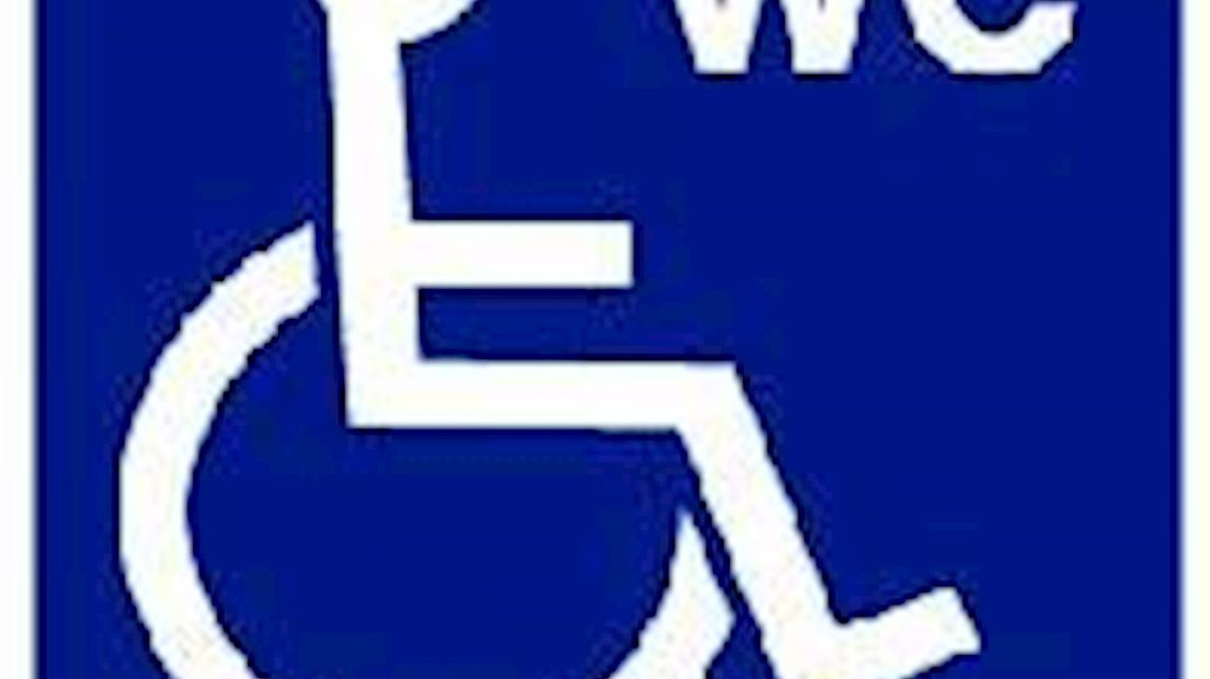Invalidentoilet weg
