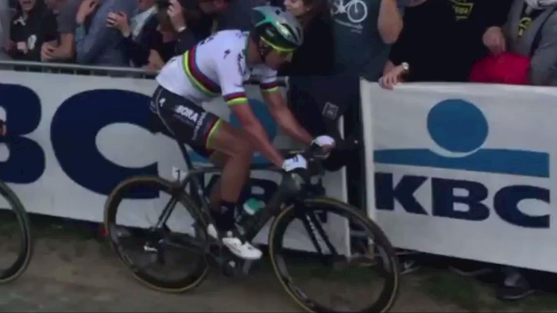 Sagan vlak voor de valpartij