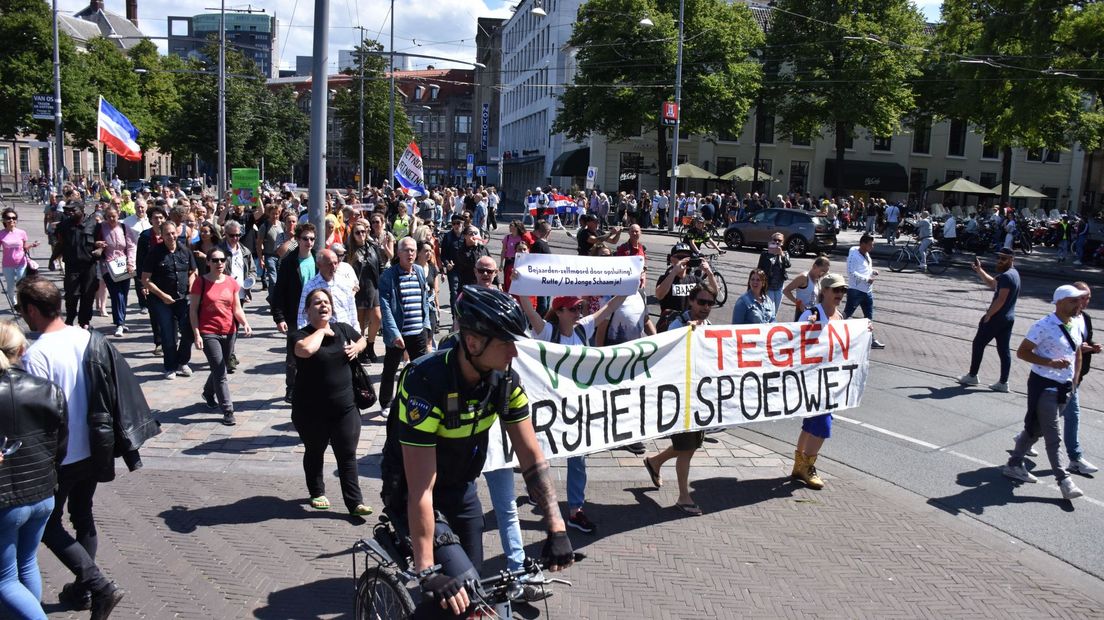 Demonstratie tegen coronamaatregelen
