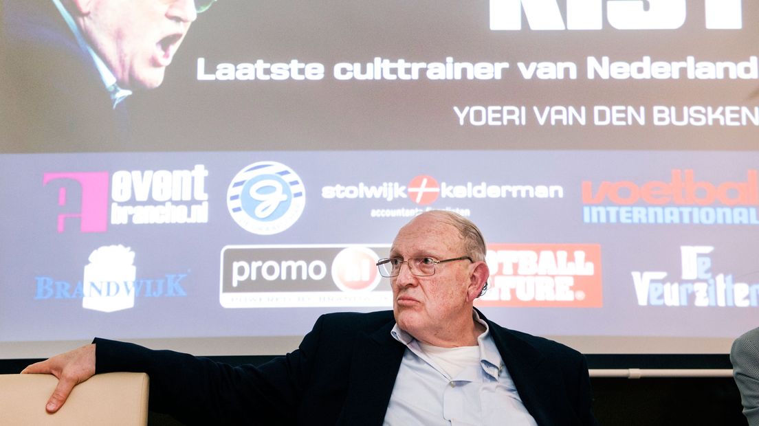 Simon Kistemaker bij de presentatie van zijn biografie in 2016.
