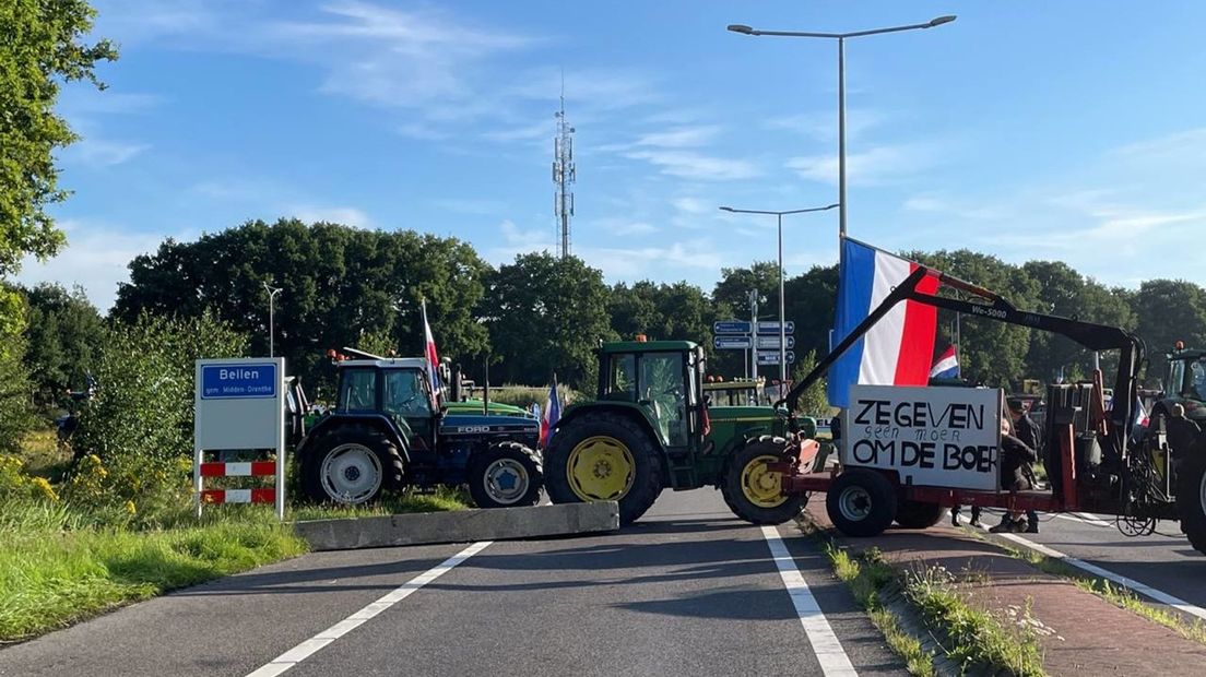 Blokkade distributiecentrum Jumbo, Beilen, stikstof, boeren, protest