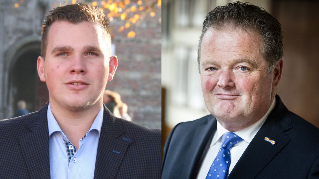 Vincent Bosch (l) en Peter van Dijk hebben nu ieder een eigen PVV-fractie in Provinciale Staten van Zeeland.