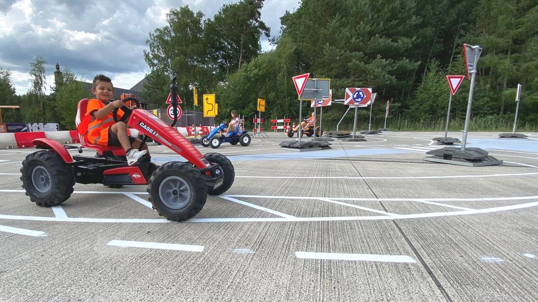 De grote favoriet: het verkeersplein met skelters