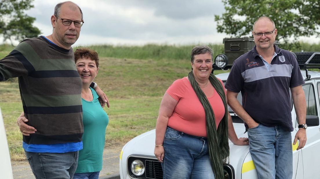 Met z'n vieren in een Renault 4 naar het noorden