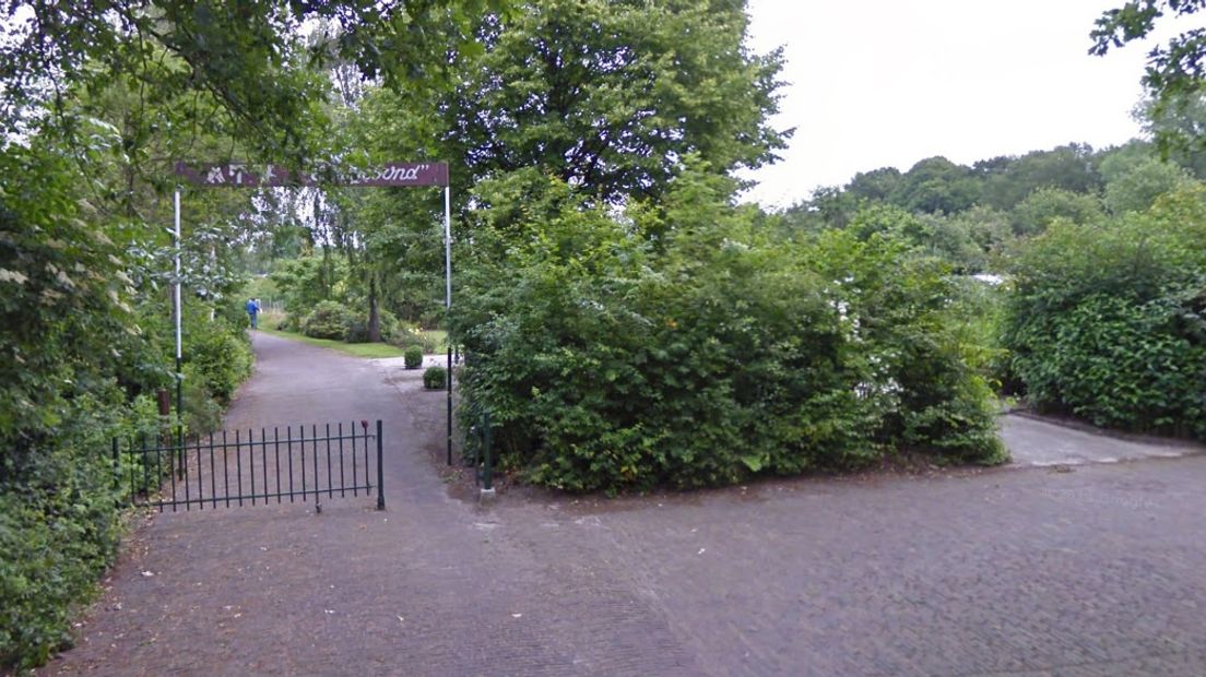 Ingang Tuindersvereniging Oranjebond. Bron: Google Streetview.