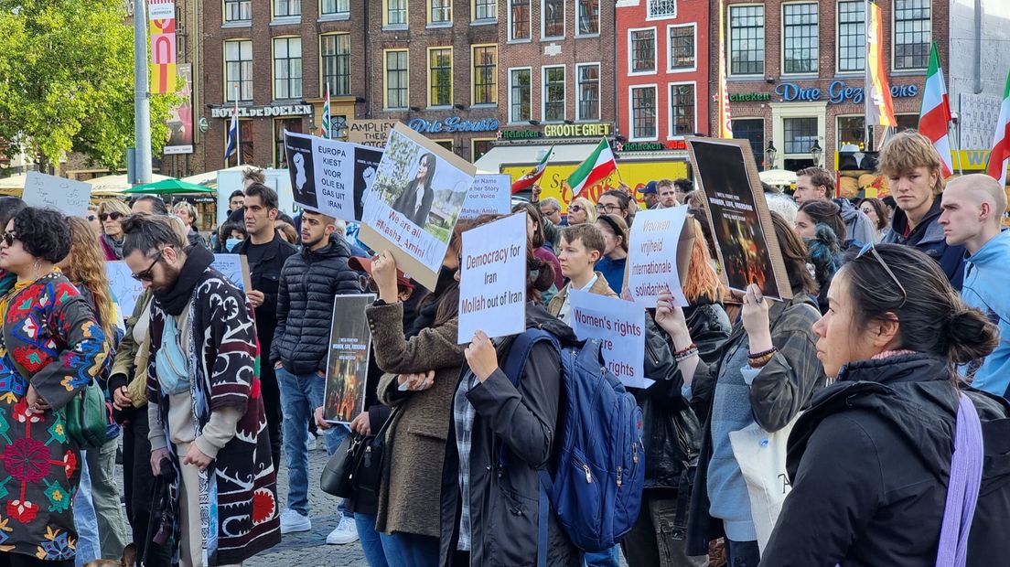 Het protest op de Grote Markt