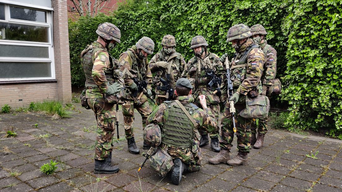 Soldaten oefening Goes