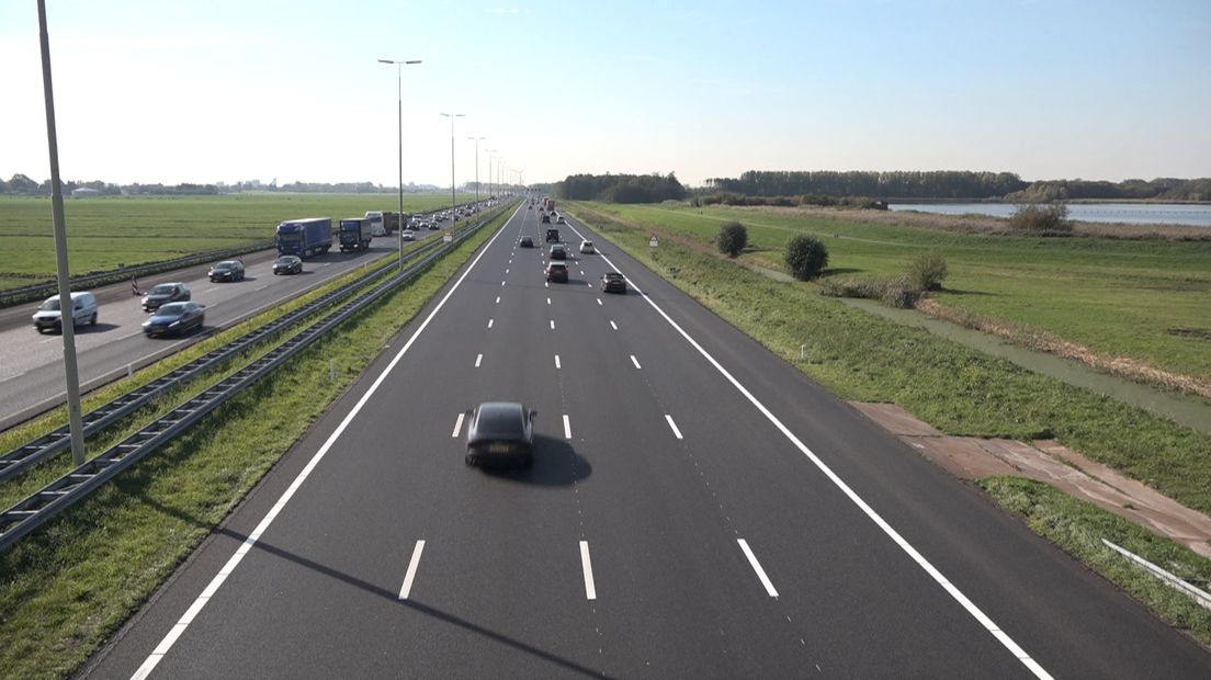De A4 tussen Den Haag en Leiden werd in 2019 nog uitgebreid van drie naar vier rijstroken 