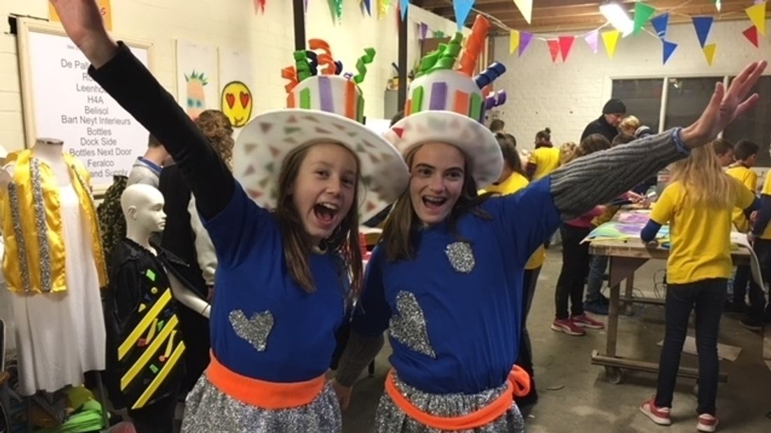 Carnavalsleerlingen met hun eigen creatie