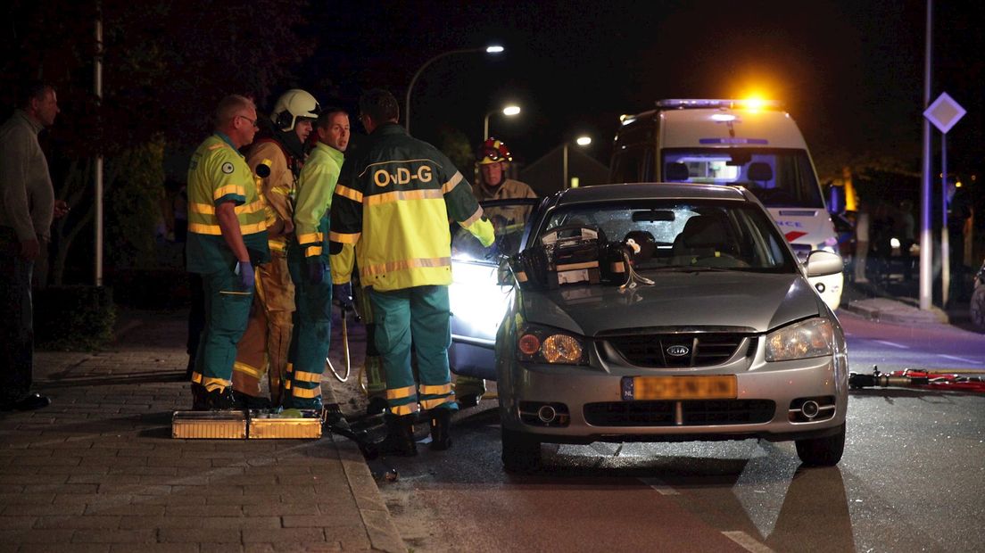 Aanrijding tussen motor en auto in Haaksbergen