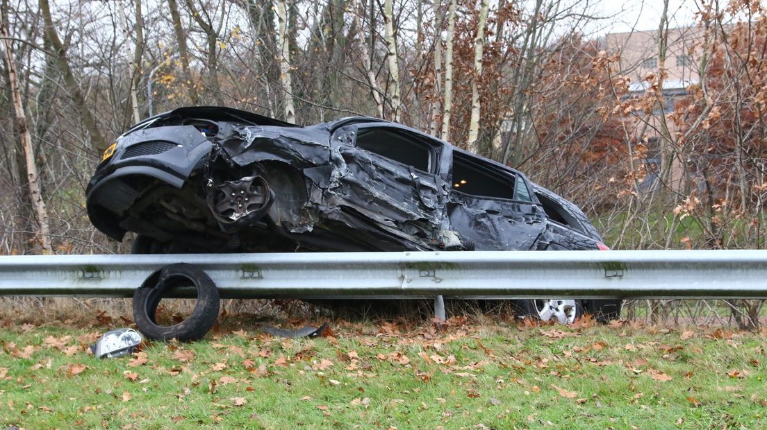 De auto van het slachtoffer uit Coevorden (Rechten: Herman van Oost, Van Oost Media)