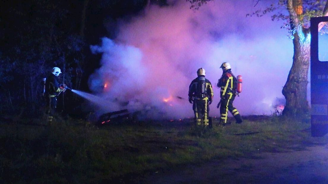 Stacaravan uitgebrand in Glanerbrug