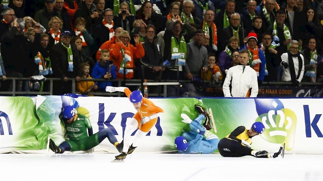 De valpartij in beeld