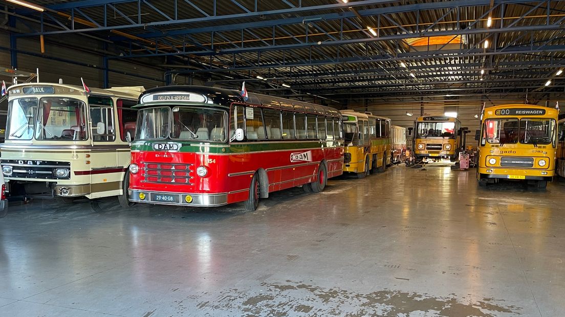 De garage van het museum