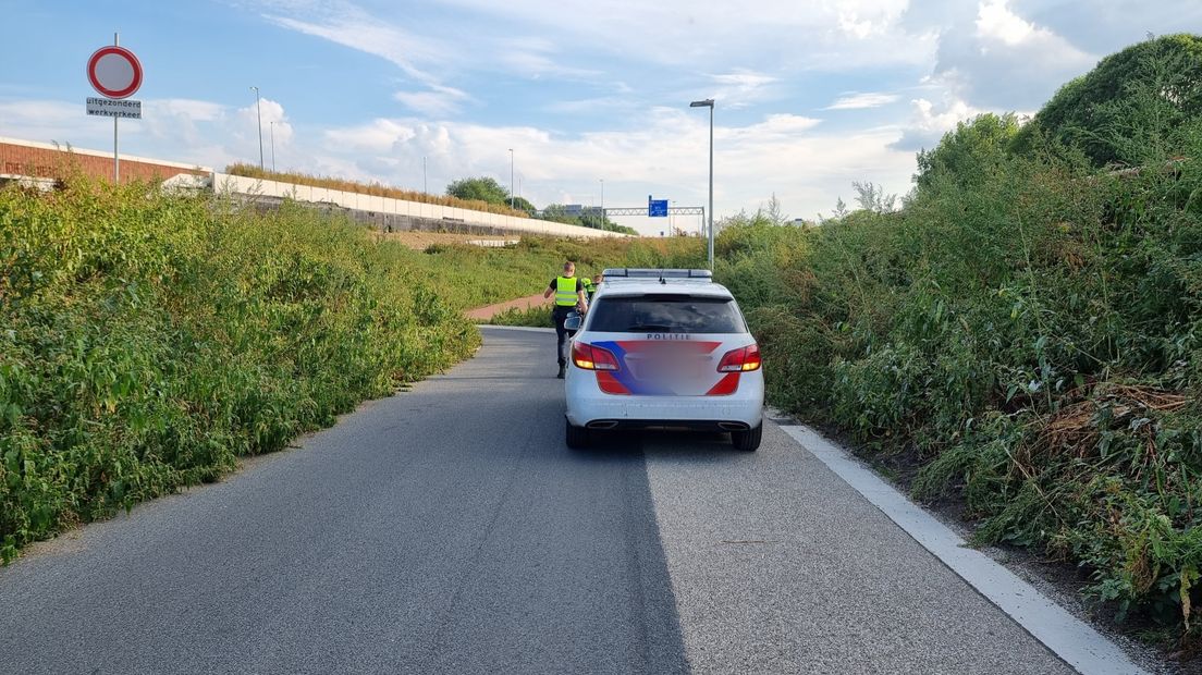 De politie is ter plaatse