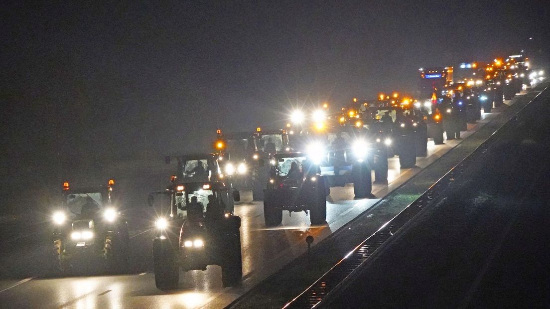 Drukte op de A28