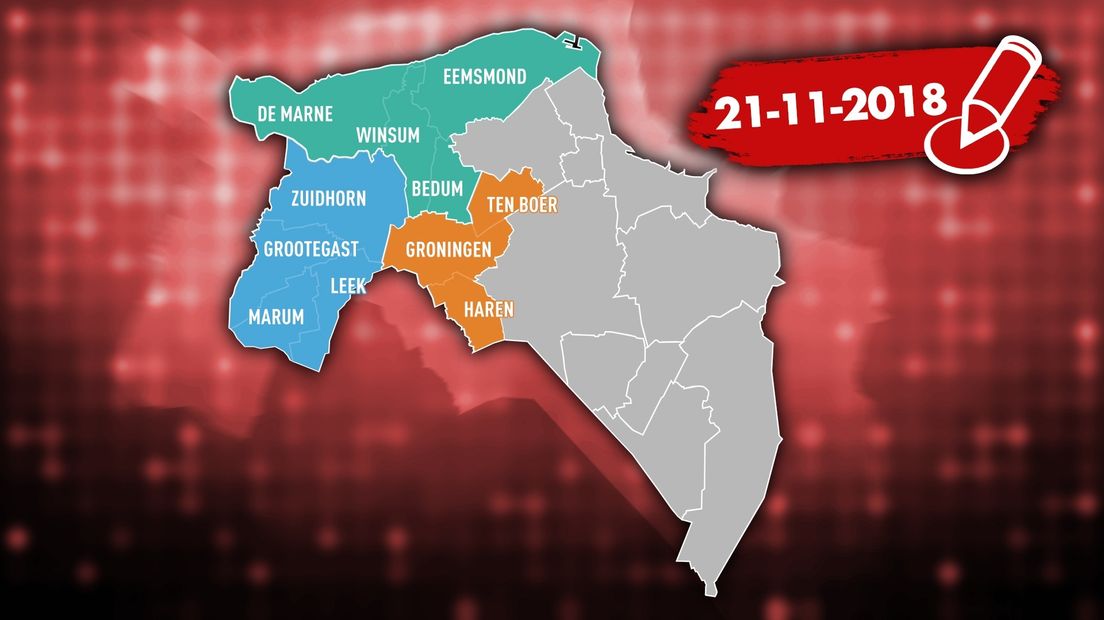 De helft van de provincie stemt op 21 november 2018