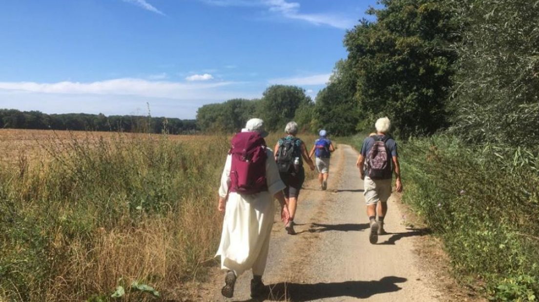 Pelgrims onderweg naar Nijmegen