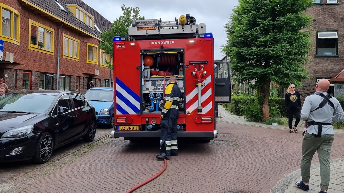 De brandweer had het vuur snel onder controle