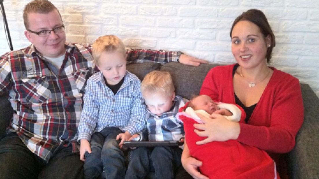 De familie Van den Brink uit Lienden heeft het de komende jaren druk tijdens kerst.