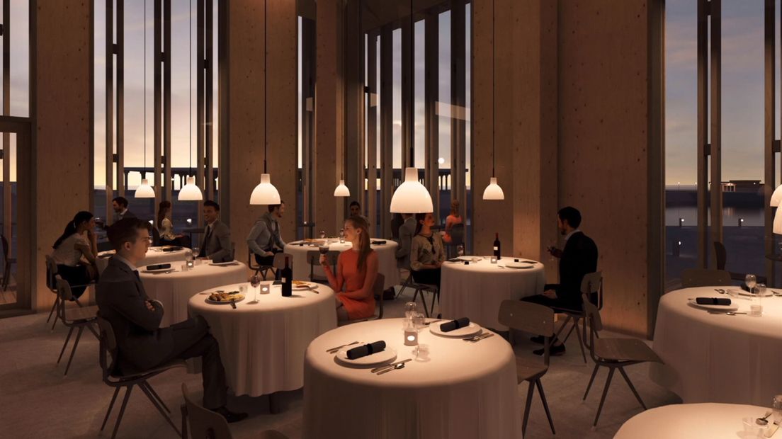 Tijdens de bijeenkomst werd er een virtuele rondleiding gegeven door het gebouw.