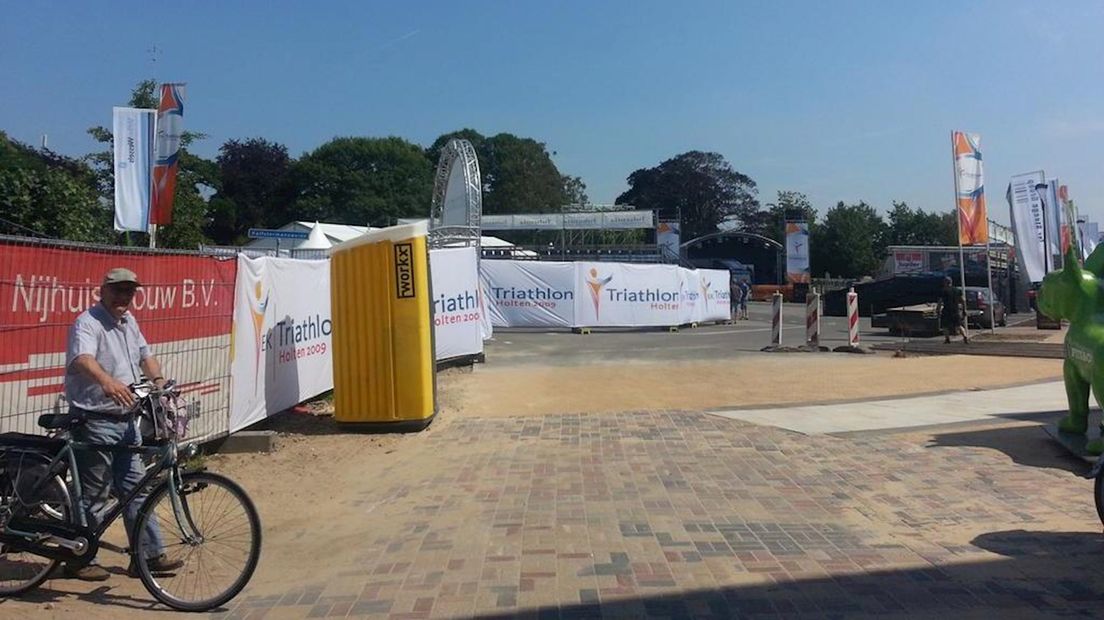 Finishterrein Triathlon van Holten