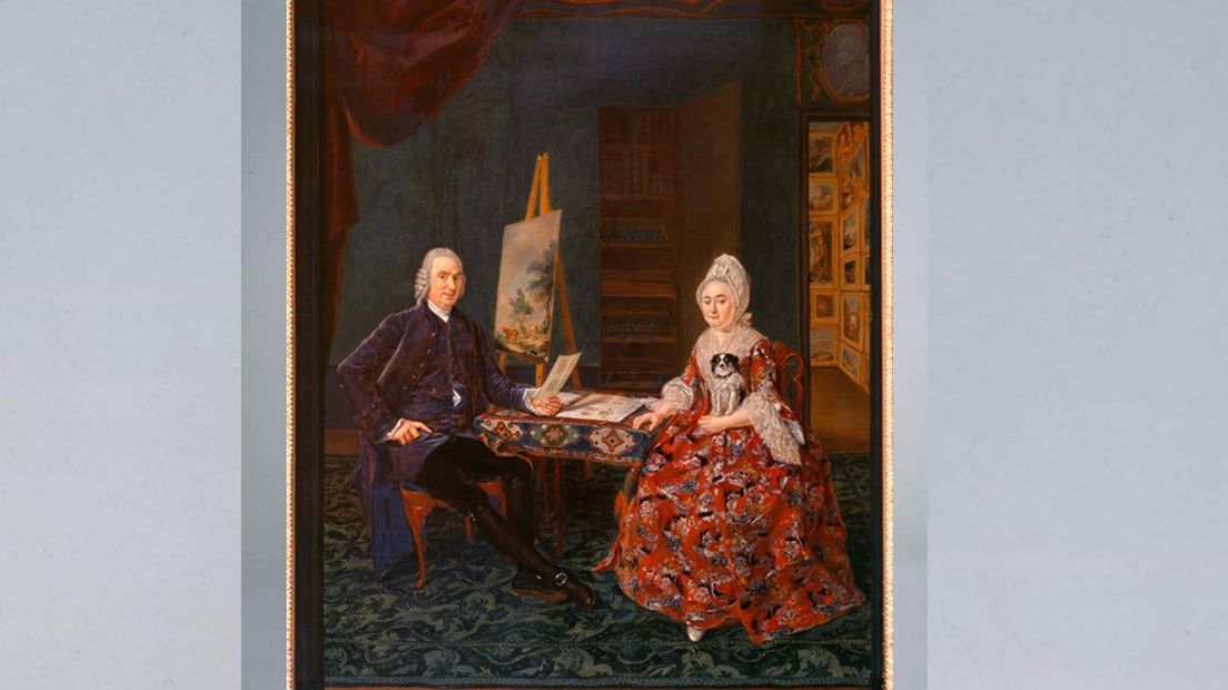 De Leidse verzamelaar Paulus van Spijk en zijn vrouw Anna Louise van der Meulen