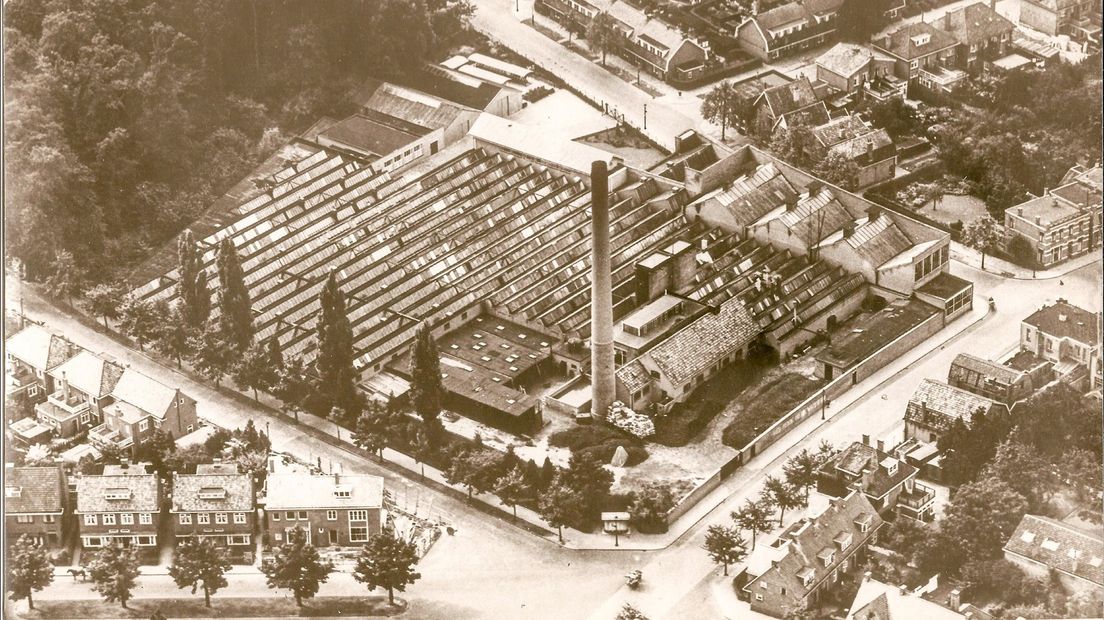 Historische luchtfoto van het BATO-complex in 1938