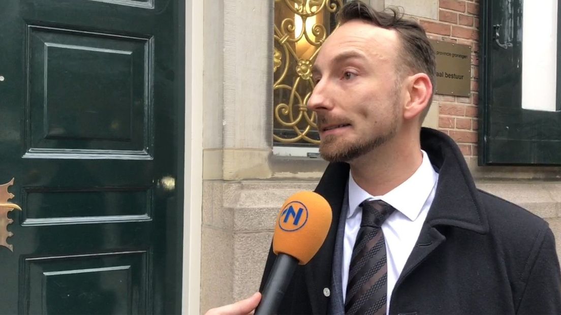Fractievoorzitter Bart van der Werf van de Groningse afdeling van Forum voor Democratie