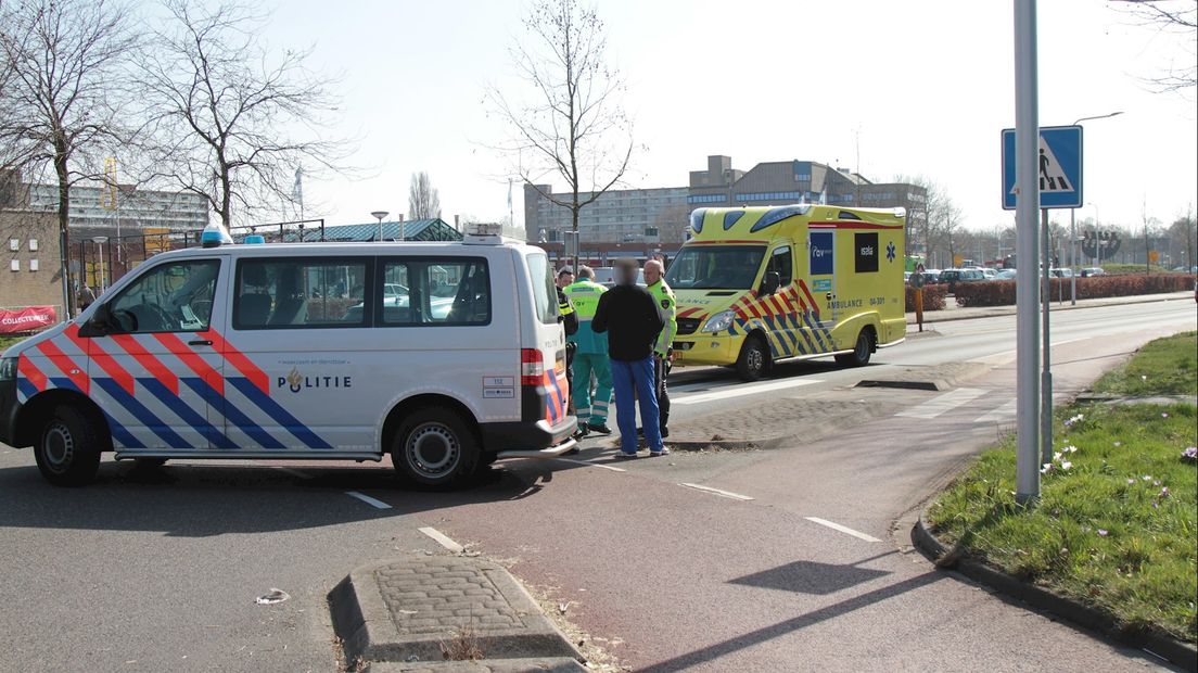 Ongeval op rotonde in Zwolle