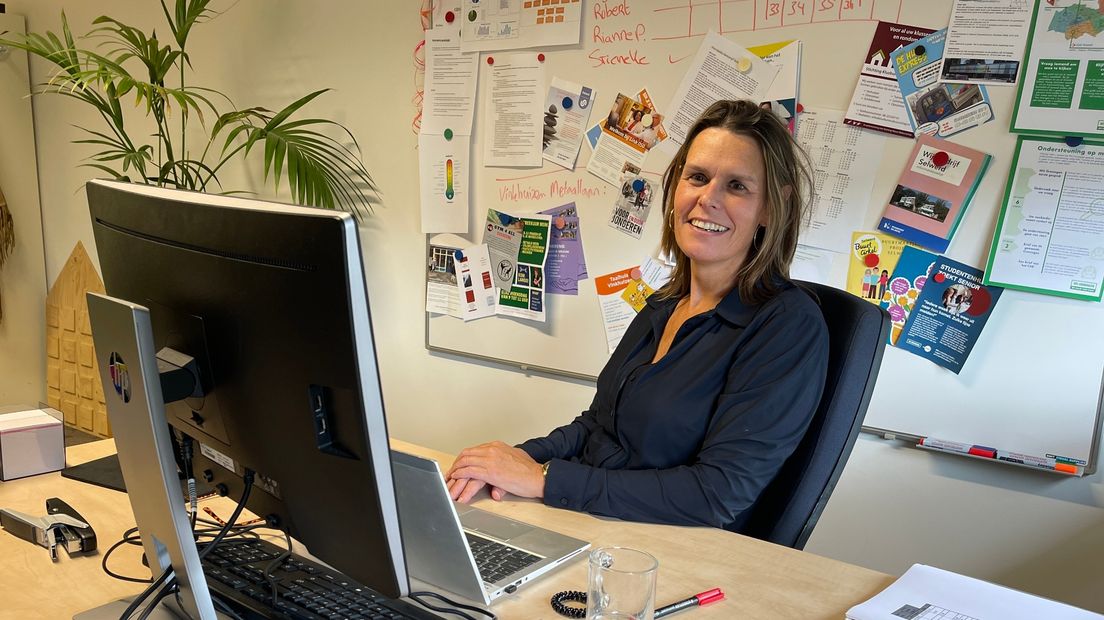 Joanneke Bits op haar werkplek