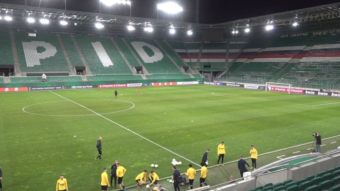 Het stadion in Wenen.