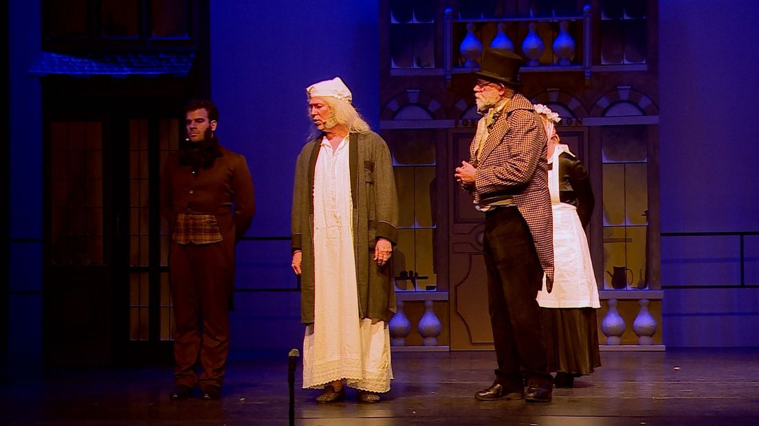 Een scene uit de familievoorstelling Scrooge