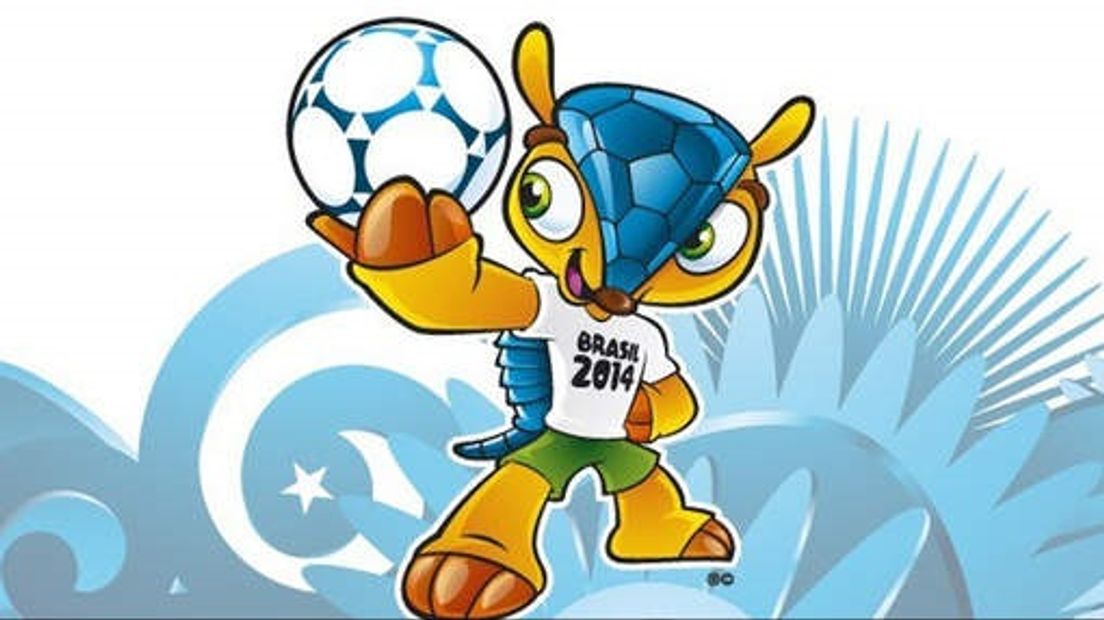 De officiële WK mascotte is ook een gordeldier
