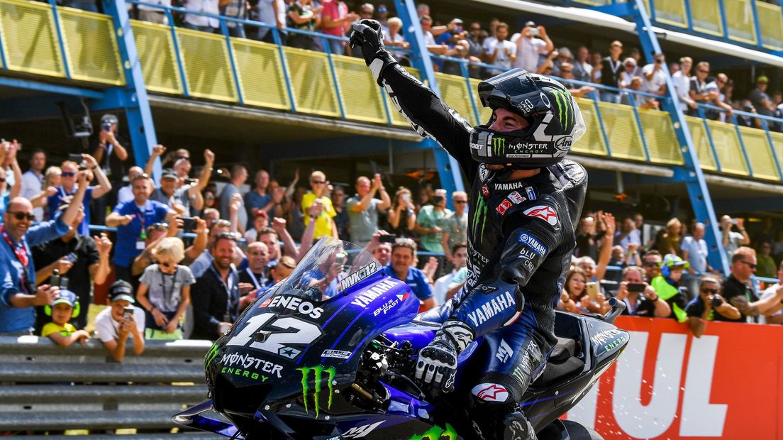 Maverick Viñales won in 2019 de laatste TT