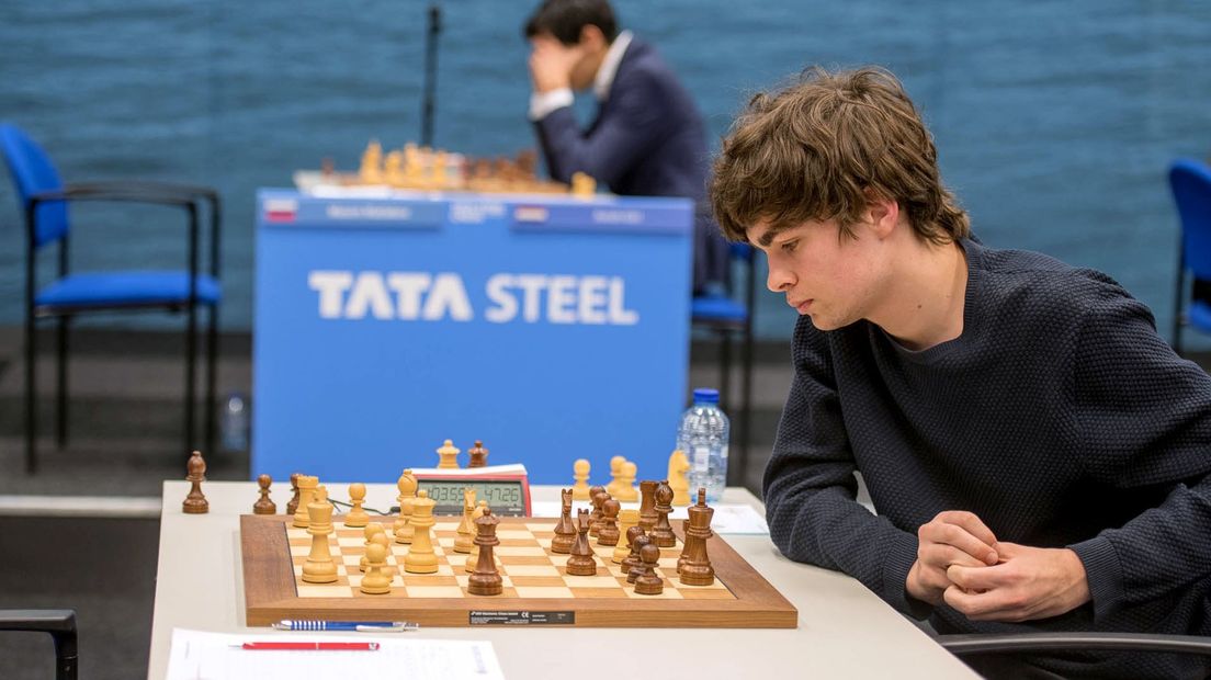 Jorden van Foreest eerder dit jaar, tijdens het Tata Steel toernooi