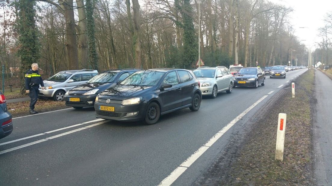 File als gevolg van aanrijding