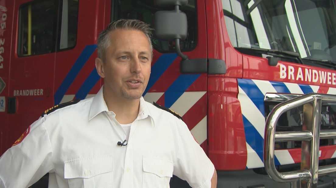 Adriaan ter Huurne, specialist natuurbranden bij de brandweer