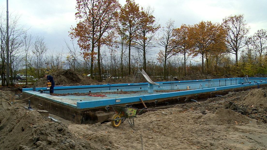 Zwembad de Spetter tijdens de renovatie