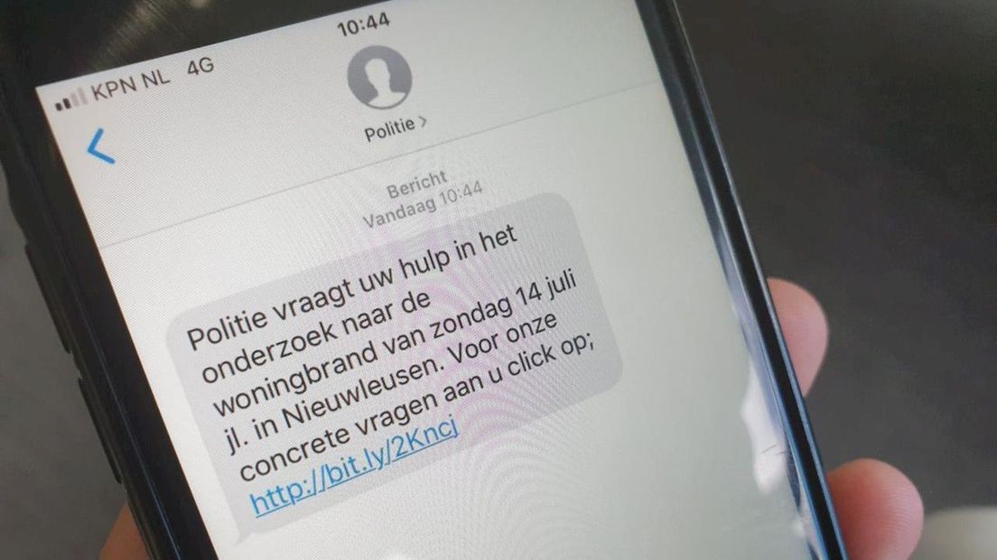 De foutieve sms