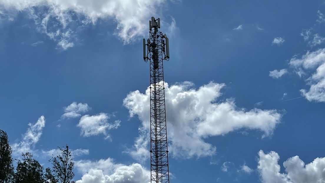 Close-up van de mast