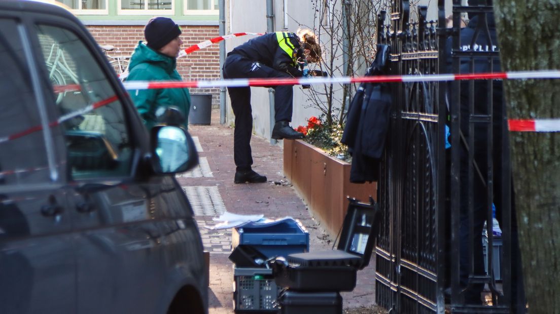 Politieonderzoek op de plek waar de dodelijke steekpartij was