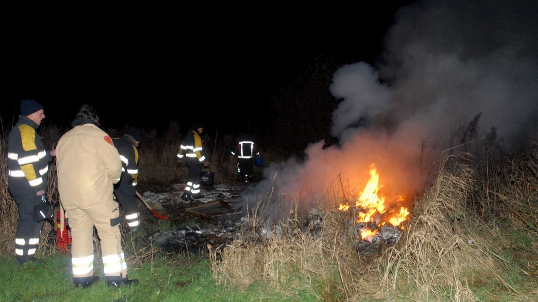 De brandweer in Lucaswolde